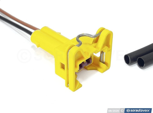 01-plug Conector P/ Bico Injetor Blazer S10 Palio Gol Uno Gm