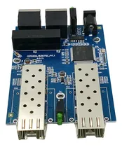 Comprar Conmutador De Fibra Gigabit Ethernet 2rj45 Utp 2sfp Fibra Gi