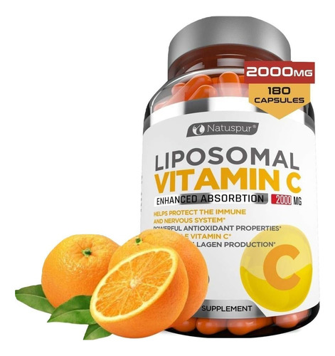 Liposomal Vitamina C Ácido Ascórbico De Alta Absorción