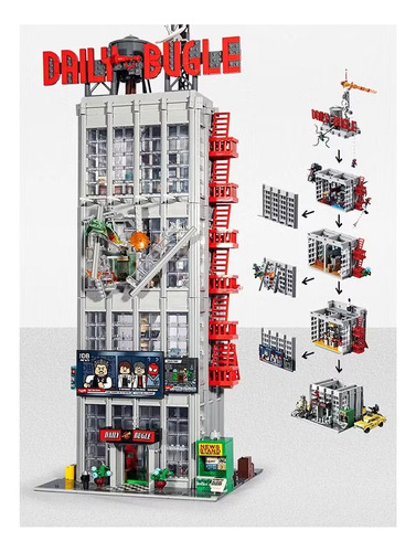 Daily Bugle - Set De Bloques Armables - Spiderman R-plica 3772 Spiderman