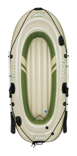 Imagen 3 de 10 de Bote Gomón Inflable Voyager 300 Bestway 2 Personas + 2 Remos