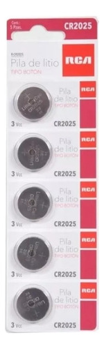 Pilas Bateria Reloj Litio Rca Cr2025 3v Paquete 5