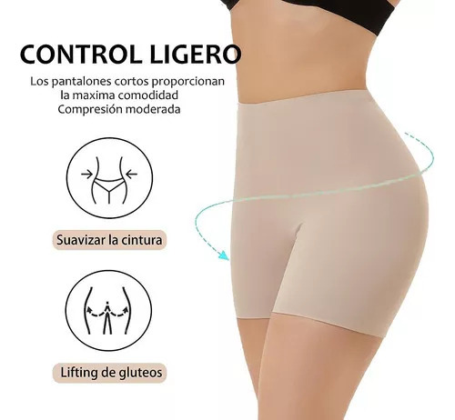 Q Paquete 3 Boxer Tipo Shorts Invisible Boxer Mujer