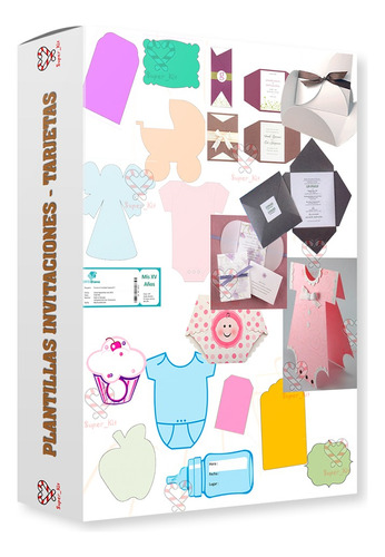 Kit Imprimible Invitaciones Tags Tarjetas Editable + Fondos