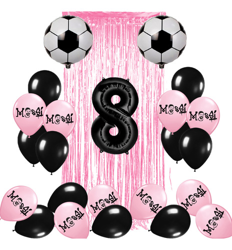 Pack Globos Inter Miami Kit Messi Fiesta 1 Cortina