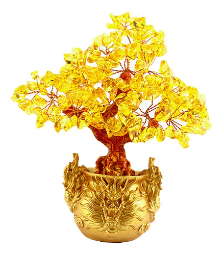 Feng Shui - Árbol De Dinero De Cristal Para Oficina, Sal [u]