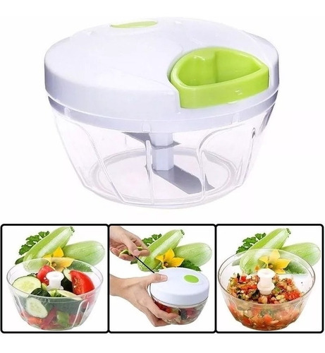 Imagen 9 de 9 de Triturador Manual (envio Gratis) Vegetales Picador Multiuso