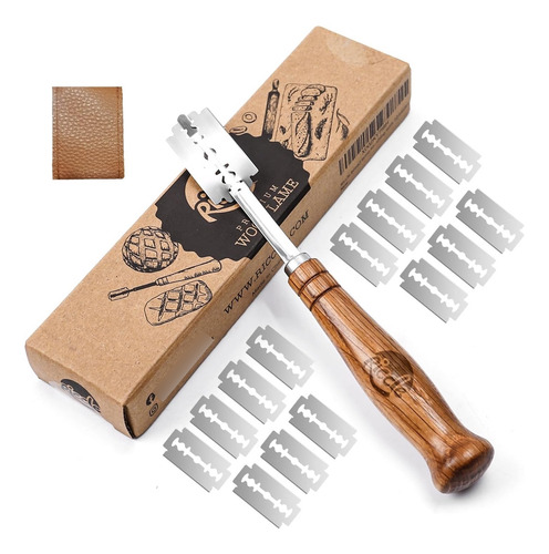 Cuchillo De Puntuación De Masa Con 15 Cuchillas Y Cubierta D