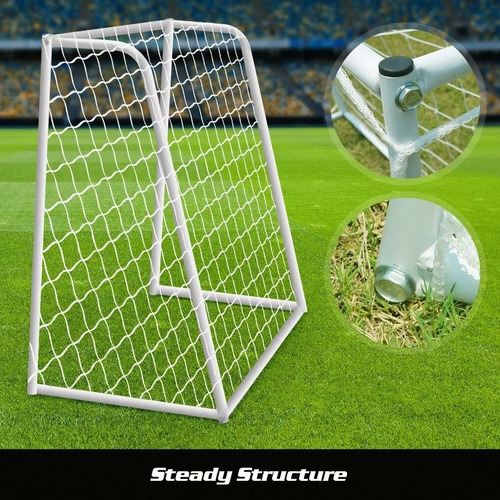 Imagen 4 de 9 de Arco Futbol Infantil Practica Robusto Calidad 1,8x1,2m C/red