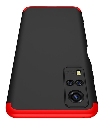 Carcasa Para Vivo Y51 / Y31 - 360° - Protección Total - Gkk Color Rojo con Negro