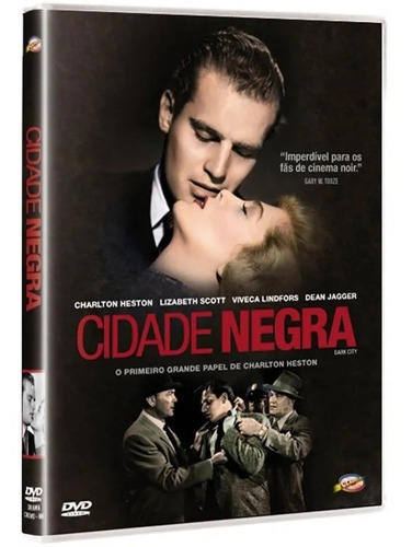 Cidade Negra - Dvd - Charlton Heston - Lizabeth Scott