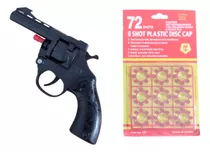 Revolver Arma De Brinquedo Espoleta Reforçado Com 5 Cartela