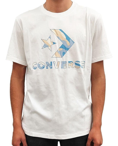 Camiseta Converse Camo Fill Graphic Para Hombre-blanco