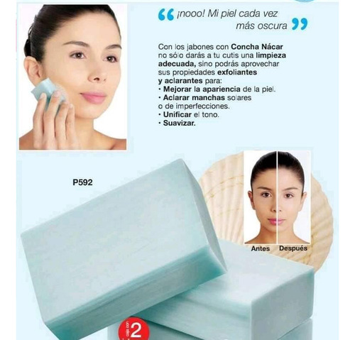Jabón Facial Con Concha Nácar Arabela