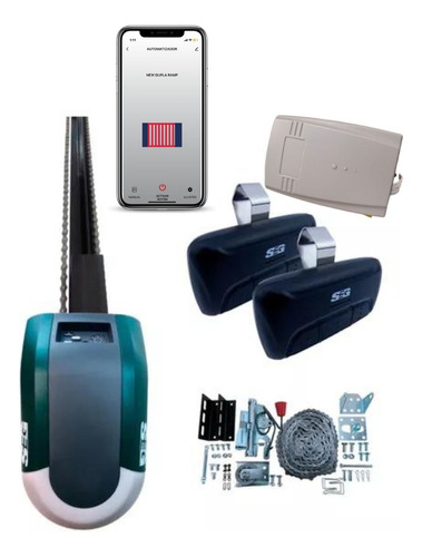 Kit Motor De Cadena Rt800 Con Riel T Y Modulo Wifi Seg