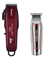 Comprar Combo Maquinas Corte Acabamento Barbeiro Kemei Pg-2600 + 032