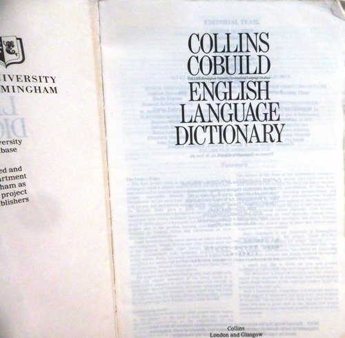 Diccionario En Ingles - English Languaje Dictionary Collins (Usado)