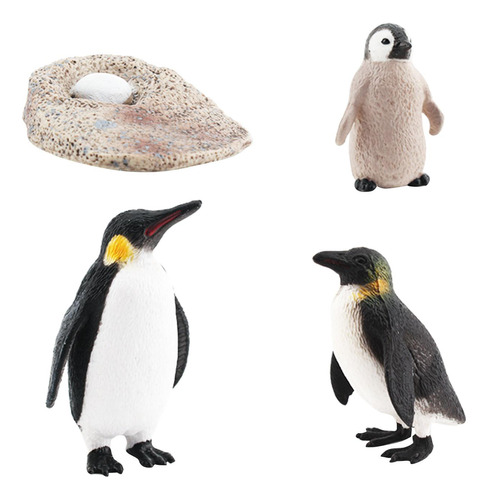 Ciclo De Vida De Los Pingüinos, Figuras De Animales Realista