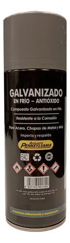 Pennsylvania Spray Galvanizado Frío Antióxido Metal 400ml