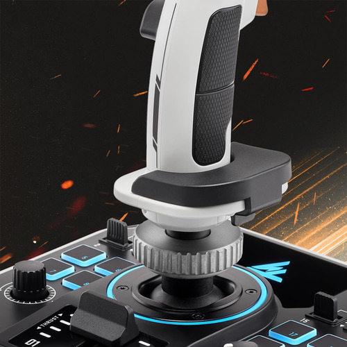 Thrustmaster Sol-r1 Flightstick Space Flight Simulation Cor Branco