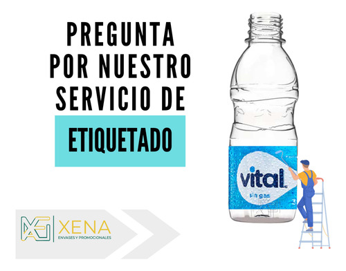 Botella Pet Para Aguas Jugos 250 Ml Tapa Seguridad X 240