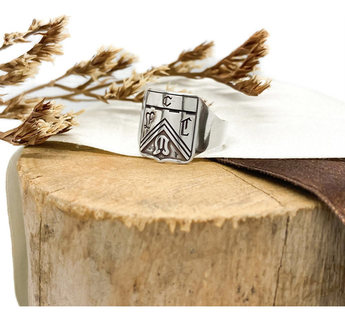 Anillo Escudo Equipo Fútbol Argentina Ferro Carril Oeste C - Grande Plata 925