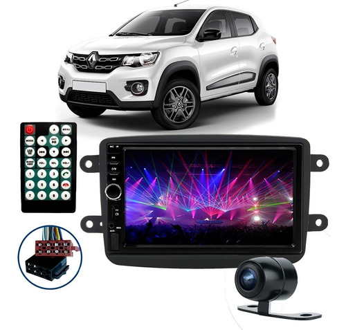 Central Multimídia Kwid Life Zen 2020 Rádio Bluetooth Usb