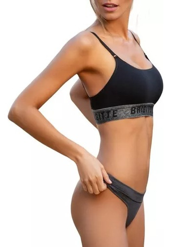 Conjunto Brigitte Deportivo Sin Taza De ALG & Lycra Y Less