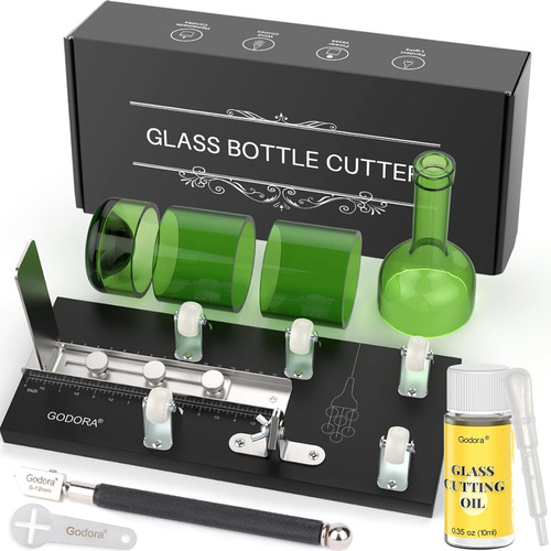 Maquina Para Cortar Vidrio Botellas Con Aceite Para Corte