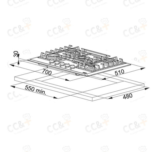 Imagen 2 de 5 de Anafe Franke 5 Hornallas Inox Outlet Oferta Ver Detalle