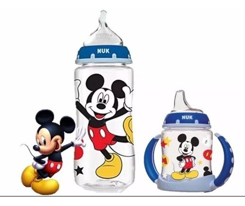 Kit Mickey Mouse Nuk Original Anti Cólica Ortodôntico