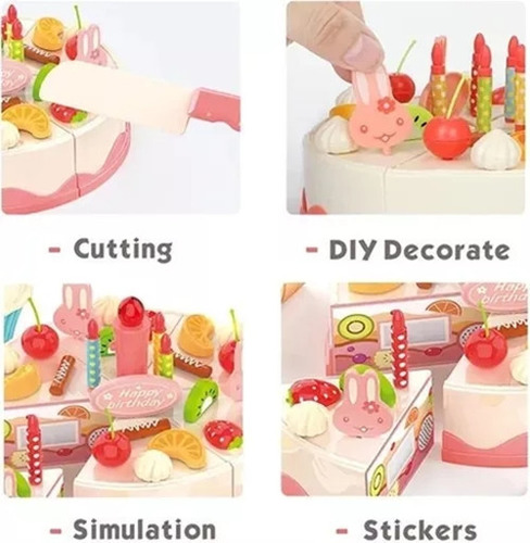 Juguete De Cocina Para Niños, Té De Tarde, Fruta, Tarta De C
