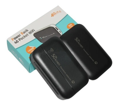 Modem Router Wifi 4g Portátil Rural Urb Powerbank 10000mah