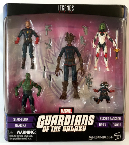 Marvel Legends Guardianes De La Galaxia Box Set 4 Pulgadas