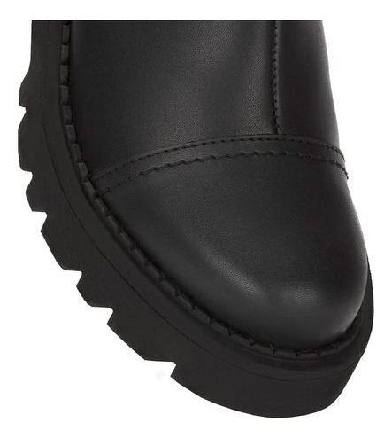Botin Casual Pv42069u Elastico Tacon Grueso Forma Regular