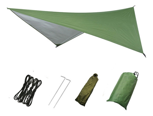 Toldo De Tienda Para Acampar Al Aire Libre Verde 230x210cm
