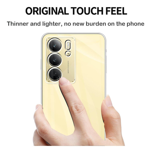 Funda Silicona Tpu Suave Carcasa Para Realme C75 4g+mica Transparente Realme C75 4g/realme 14x 5g