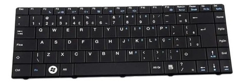 Teclado para portátil Semp Toshiba Sti As-1301 Black Abnt2