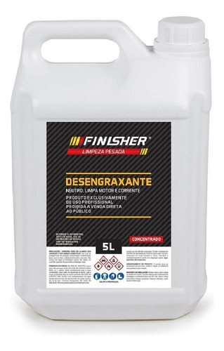 Detergente Desengraxante Neutro Finisher 5l