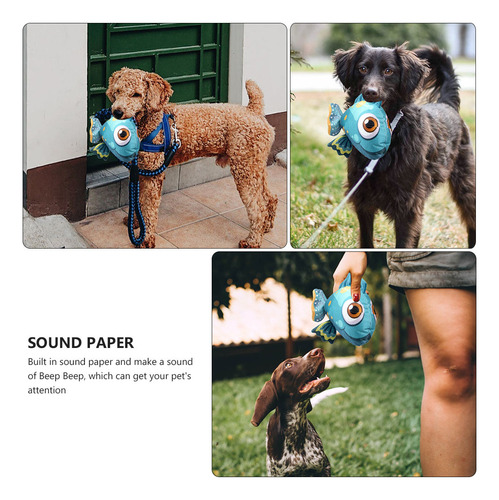 Juguete De Peluche Interactivo Con Forma De Pez Para Perro Q