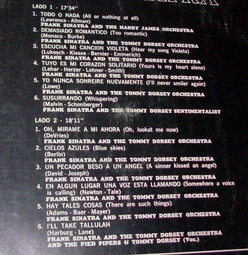 Frank Sinatra - The Young Frank Sinatra / Lp Promo 1981 Ex (Usado)