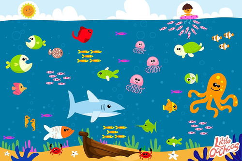 Placemats Desechables Bajo El Agua Topper Para Mesa 60 Tapet