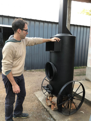  Fogonero Horno Estufa Quemador A Leña