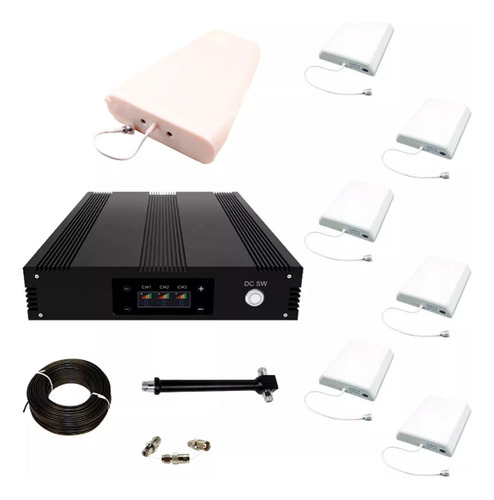 Kit Amplificador Señal Celular 3g 4g Movi Claro 6 Antenas P.