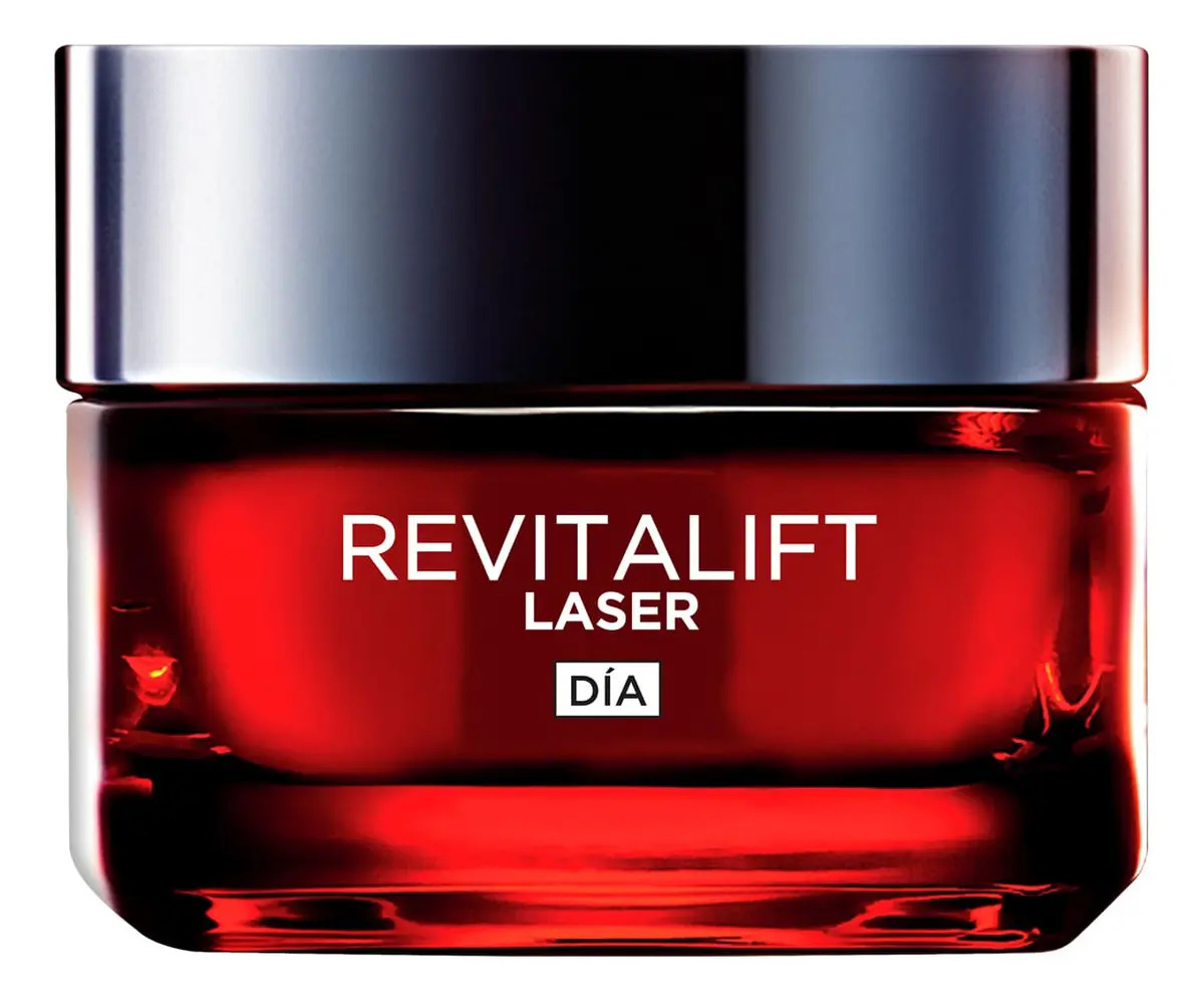 Imagen de L'Oreal Paris Revitalift Laser Crema de Día Triple Acción Anti-Edad, Corrige Arrugas, Da Firmeza, Luminosidad y Unifica el Tono, Con Tecnología Tri-Péptidos y Pro-Retinol, 50ml.