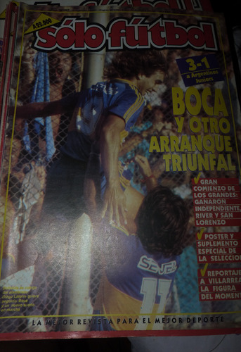 Revista Solo Futbol Boca Y Otro Arranque Triunfal 1991