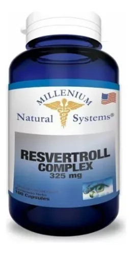 Resveratrol Resvertroll Complex 325mg X100 Softgels Natural Systems