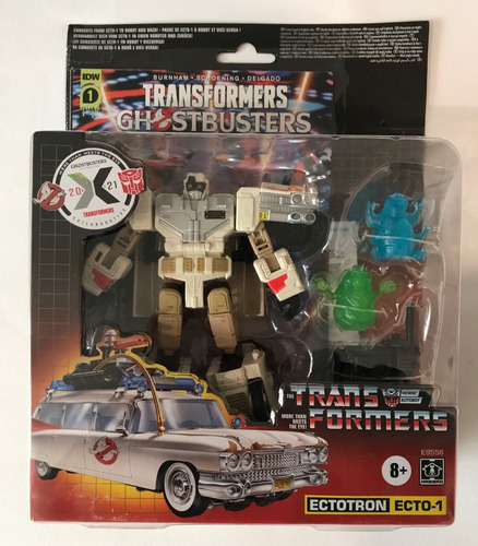 Ectotron Transformers Ghostbusters Ecto-1 Hasbro 2021 Ghost (Usado)