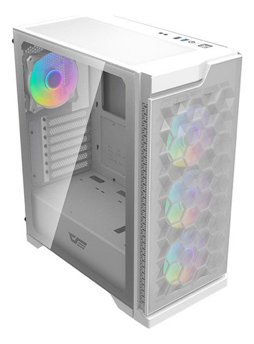Gabinete Gamer Aigo Darkflash Dk361 Rgb Mid-t Lat Vidro C/4f