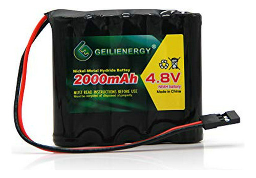 Qblpower 4.8v 2000mah Nimh Rc Receptor Rx Batería Con Hitec 